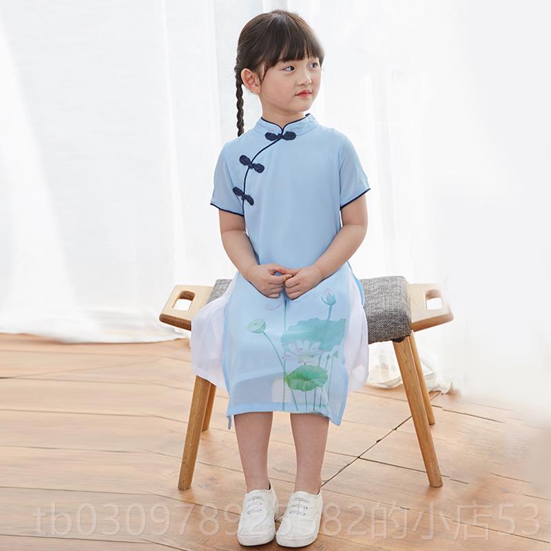 高档六一节儿童演出服装民风童男装女童合国唱服汉服园表演服幼儿