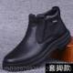 保暖加绒加厚休闲皮男高帮鞋 高档男外贸高帮男皮鞋 鞋 士新款 冬棉鞋