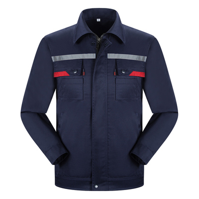 防静电工作服套装男反光条春秋长袖石油加油站送气电工耐磨劳保服