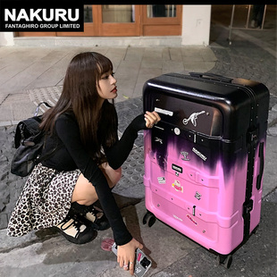 纳库鲁大容量旅行箱女29网红行李箱铝框拉杆箱男万向轮密码箱20寸
