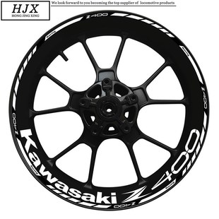 适用川崎z400轮毂贴花机车贴纸机车川崎h2个性 车反光贴片纸17 改装