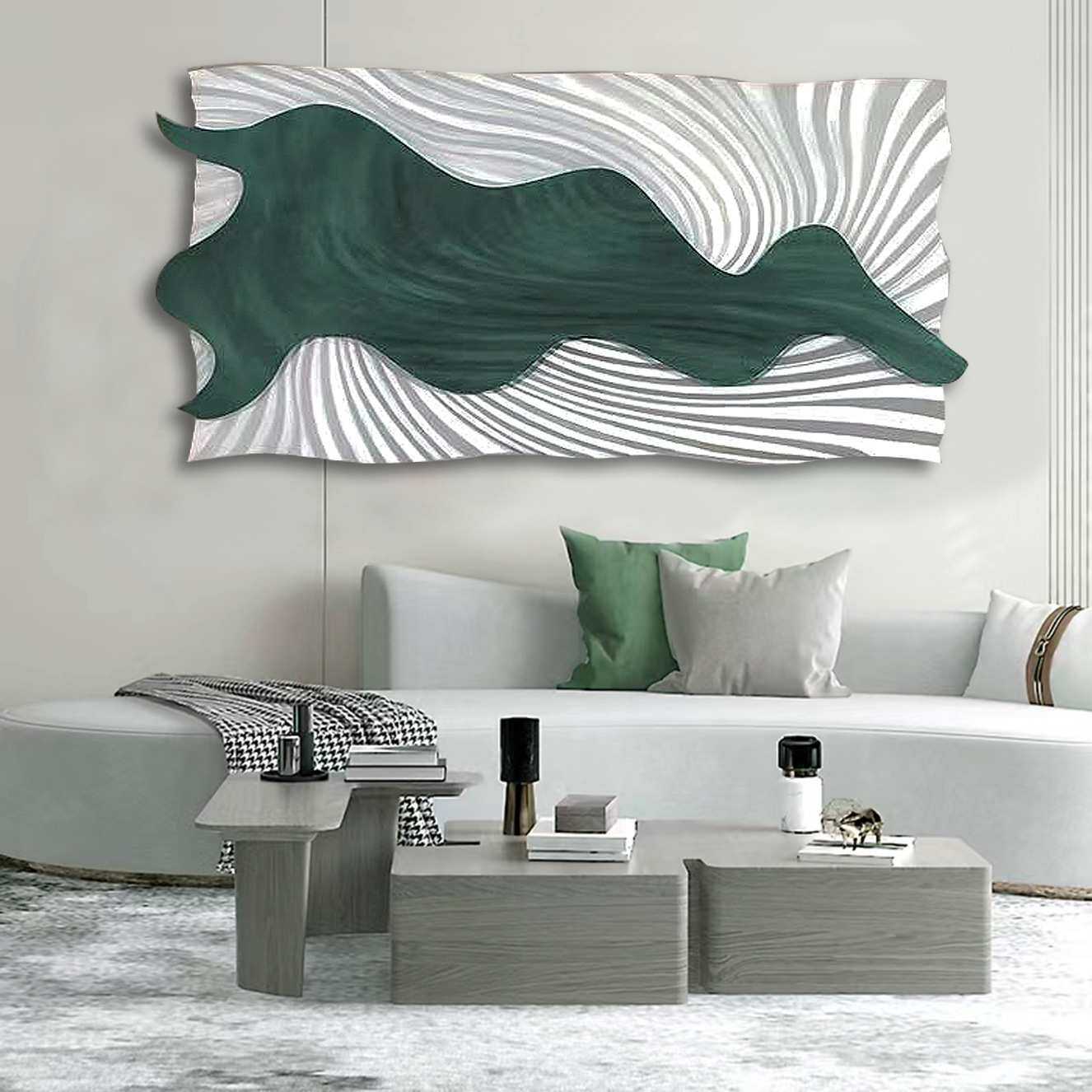 诧寂风玄关装饰画走廊过道壁画无框抽象立体浮雕客厅墙体挂画创意