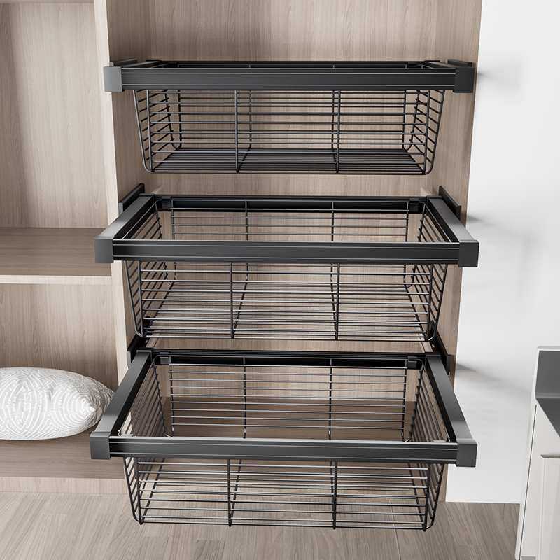 衣柜拉篮抽屉式抽拉篮伸缩裤架家用衣帽间拉篮内置收纳藤篮裤抽架,3C数码配件,摄像机配件,淘宝优惠券,粉丝福利购,淘宝优惠卷