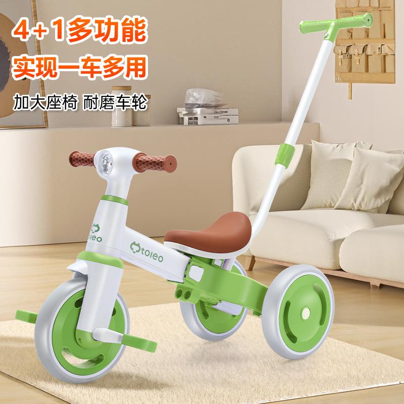出口款儿童三轮车脚踏车遛娃神器多功能轻便自行车宝宝小孩平衡车