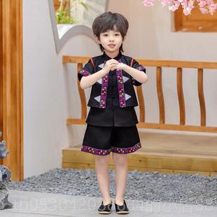 正品数族服装儿哈民尼族演童出服少男女童彝族苗族布依族三月三表