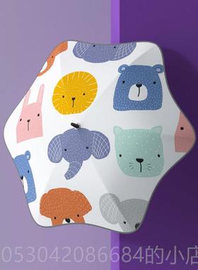 正品儿觅雨missrain童雨男雨女孩圆角长柄伞小学伞生上学专用伞儿