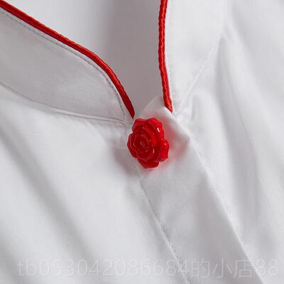 正品原厂品质中国衫中信服银行女士行服袖衬短衫工作红色立领衬工