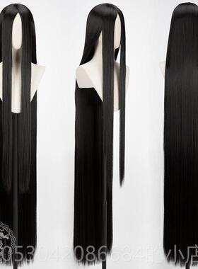 正品曼柒阁万用长直发150cm黑色色银假白色古装长直发殿高温丝白c