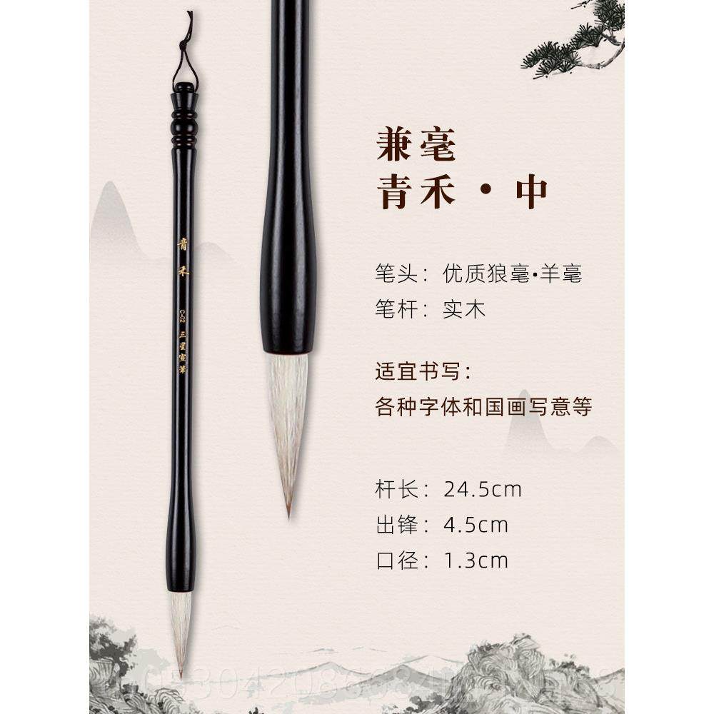 正品毛笔专业级毫兼学毫毛笔套成装初小楷中楷毛笔练字初学者入门,文具电教/文化用品/商务用品,毛笔,淘宝优惠券,粉丝福利购,淘宝优惠卷