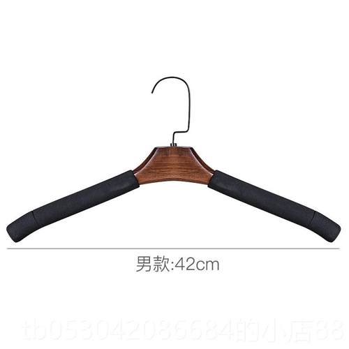 正品衣0个木头婚纱服装店1家用毛衣羊毛无衫痕防滑木质大衣架