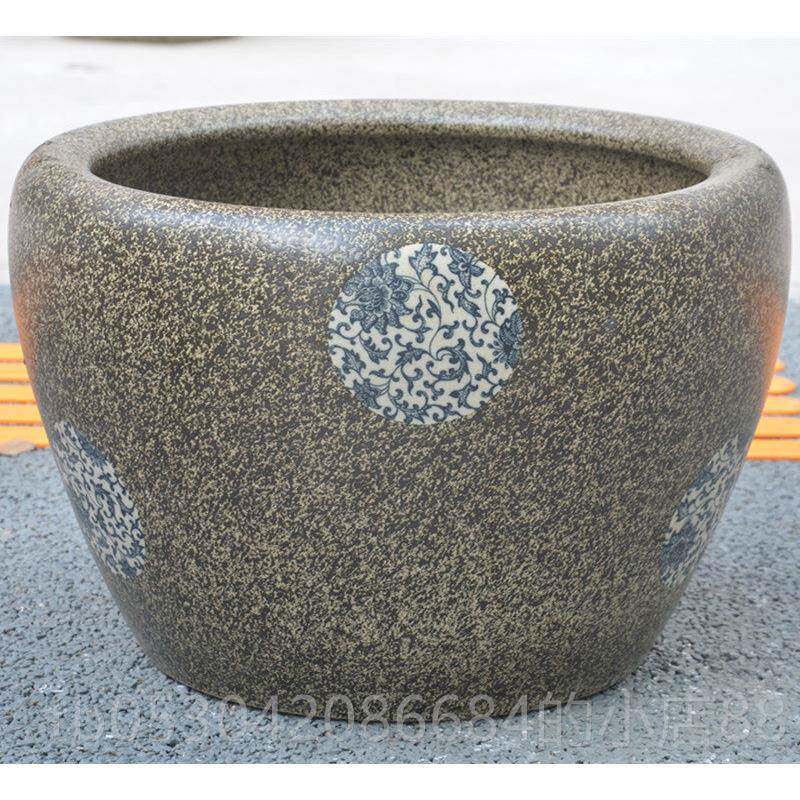 正品德镇陶瓷鱼缸大号缸复古养金景缸睡碗莲盆荷花乌龟缸盆客鱼厅