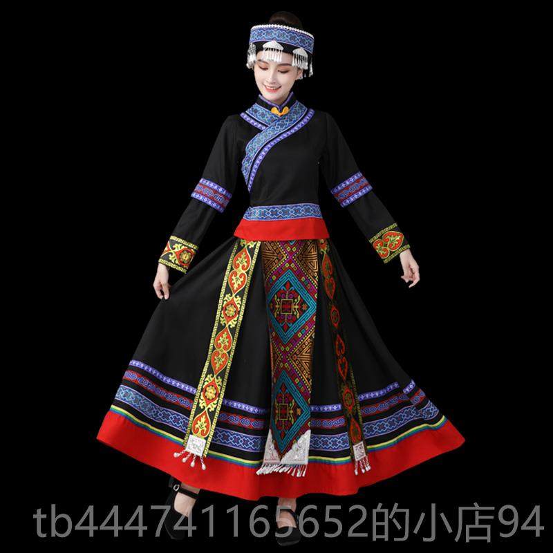 高档舞新高山族女士款台成人少数民族传统蹈服饰舞表演服装合唱演