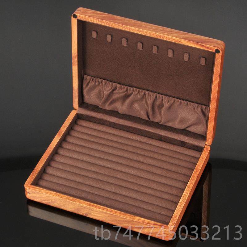 新款俪丽非盒洲花梨饰木戒指盒袖扣耳收钉收藏琴弦拨片纳盒首手饰