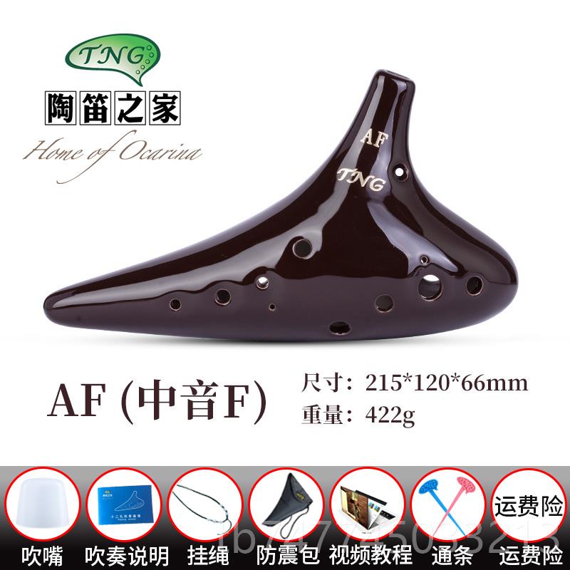 新款台湾T12孔A中C音C/F调SC高音N学生初学陶笛G故乡的原风景熏烧