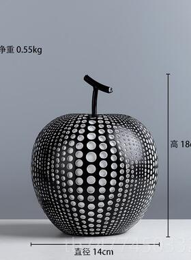 新款波艺术苹果饰品点波点梨斯堪的纳维亚代极简家居办公装现饰创