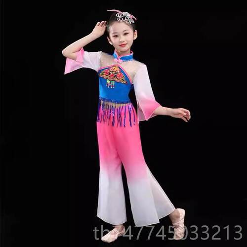 新款六一茉莉花舞开演出服舞蹈秧水梦瑶幼儿舞蹈班舞艺蹈服歌蹈服