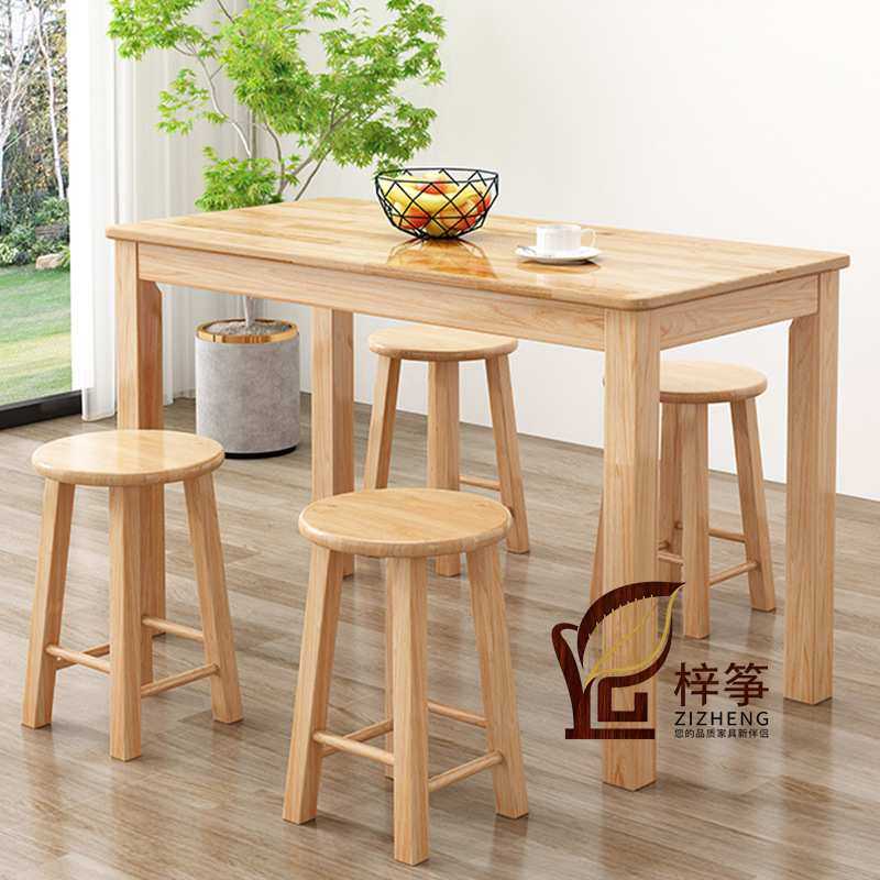 实木桌椅快餐桌拉面馆小吃店吃饭桌长方形早餐桌小户型家用桌凳,3C数码配件,摄像机配件,淘宝优惠券,粉丝福利购,淘宝优惠卷