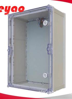 监控电源检修箱 塑料配电箱透明防水箱LY-PTV-605015 600*500*150