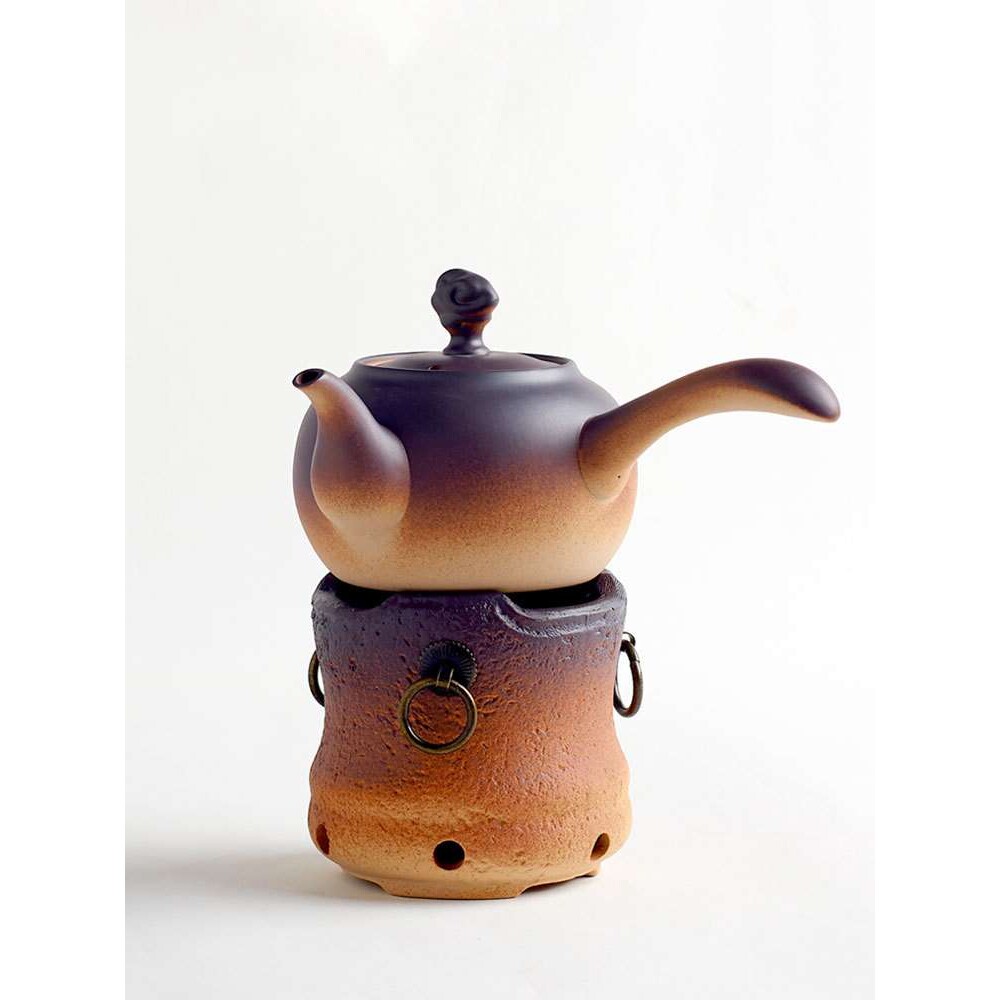 中式围炉煮茶火炉家用室内酒精炉煮茶器碳茶炉木炭煮茶壶陶壶陶炉