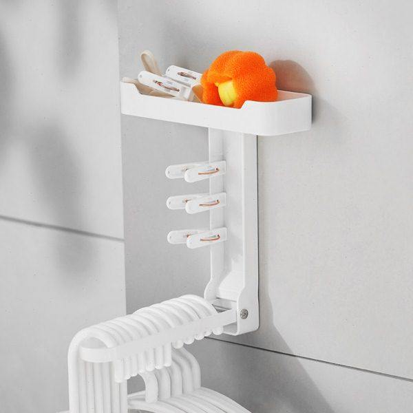 可伸缩衣架收纳架免打孔神器阳台整理挂钩壁挂式墙上勾晾折叠家用,收纳整理,衣架收纳架/盒,淘宝优惠券,粉丝福利购,淘宝优惠卷