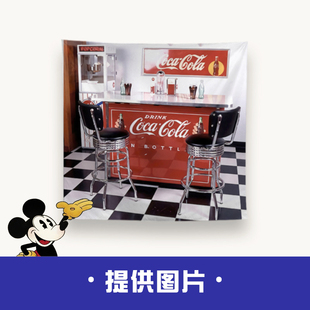 LOGO图片照片来图定制挂布装饰画背景布网红DIY宿舍墙布大尺寸