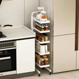厨房夹缝置物架多层落地25cm宽小尺寸超窄冰箱缝隙收纳轻便小推车