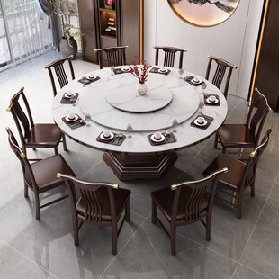可变形餐桌多功能旋转餐桌全实木可伸缩二三层圆桌小户型家用网红
