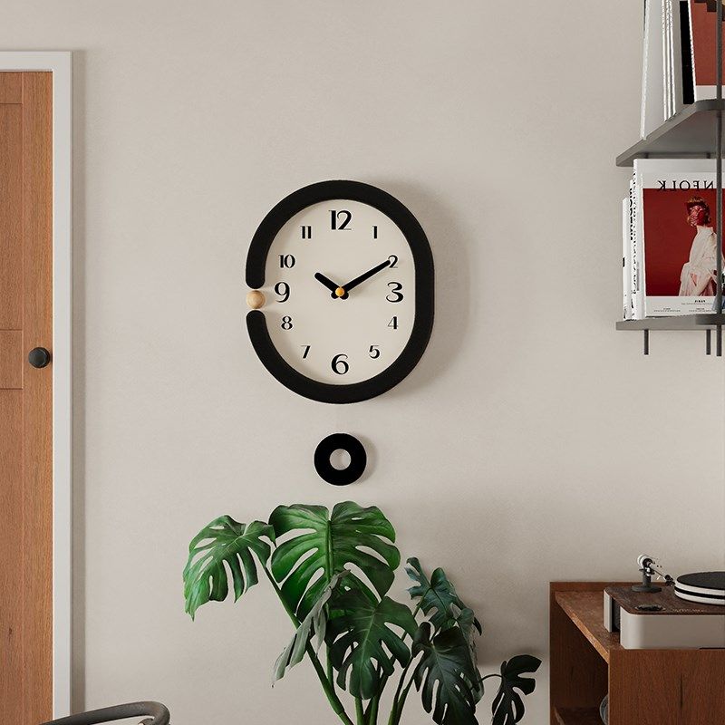钟表挂钟客厅2025新款轻奢高级感现代简约大气艺术风挂墙静音挂钟,家居饰品,挂钟,淘宝优惠券,粉丝福利购,淘宝优惠卷