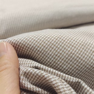 [新品]素色纯棉老粗布床单单价色织布三件套单双人格子睡单不起球