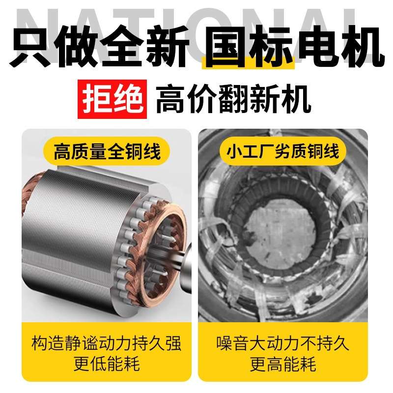 国标电动机220V纯铜大功率1.5/2.2/3.0/4kw单相异步电机小型两相