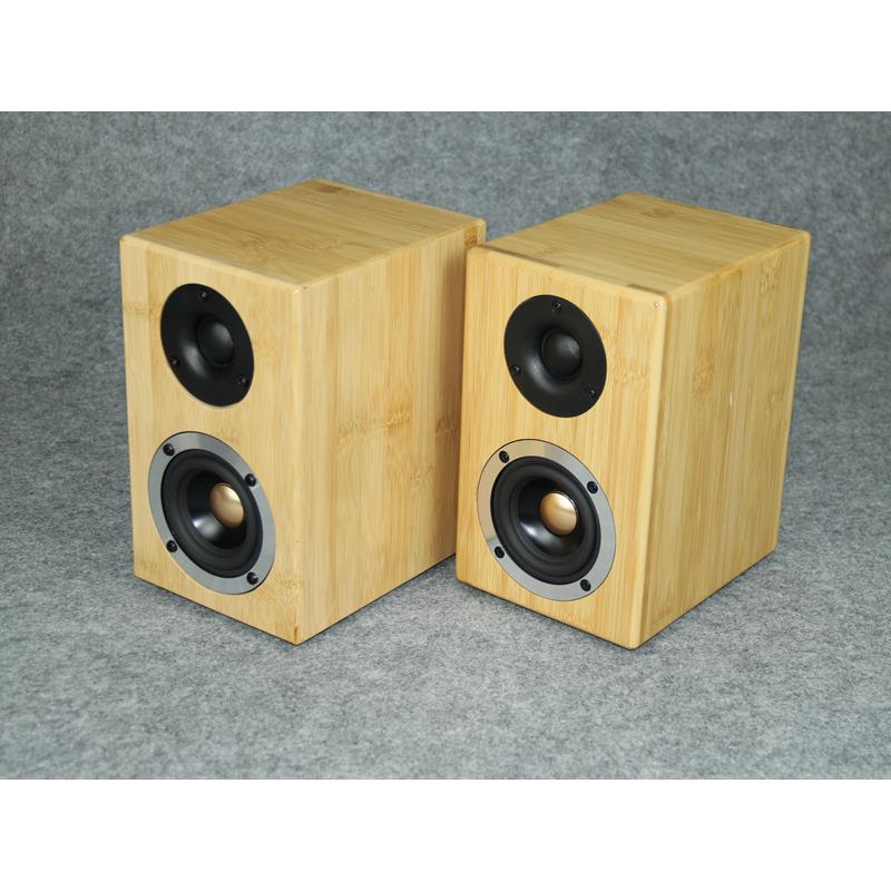 实木无源音箱3寸3.5寸hifi发烧级重低音音响木质家用客厅桌面音箱