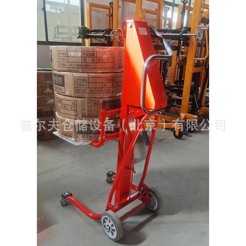 便携式手动货物升降搬运车迷你型手摇叉车升高车堆高车行李车