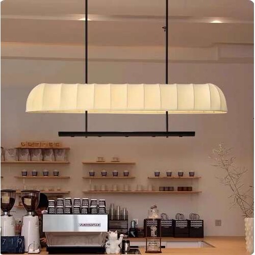 餐厅吧台吊灯日式设计师餐饮饭店茶室酒店前台咖啡厅创意长条灯具
