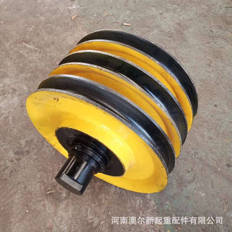 厂家供应 Q235热轧滑轮 50T起重机滑轮片 吊钩滑轮轮片