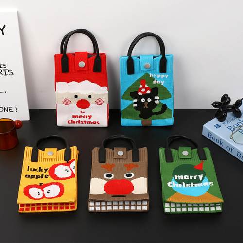 潮流斜挎软胶手机包圣诞礼