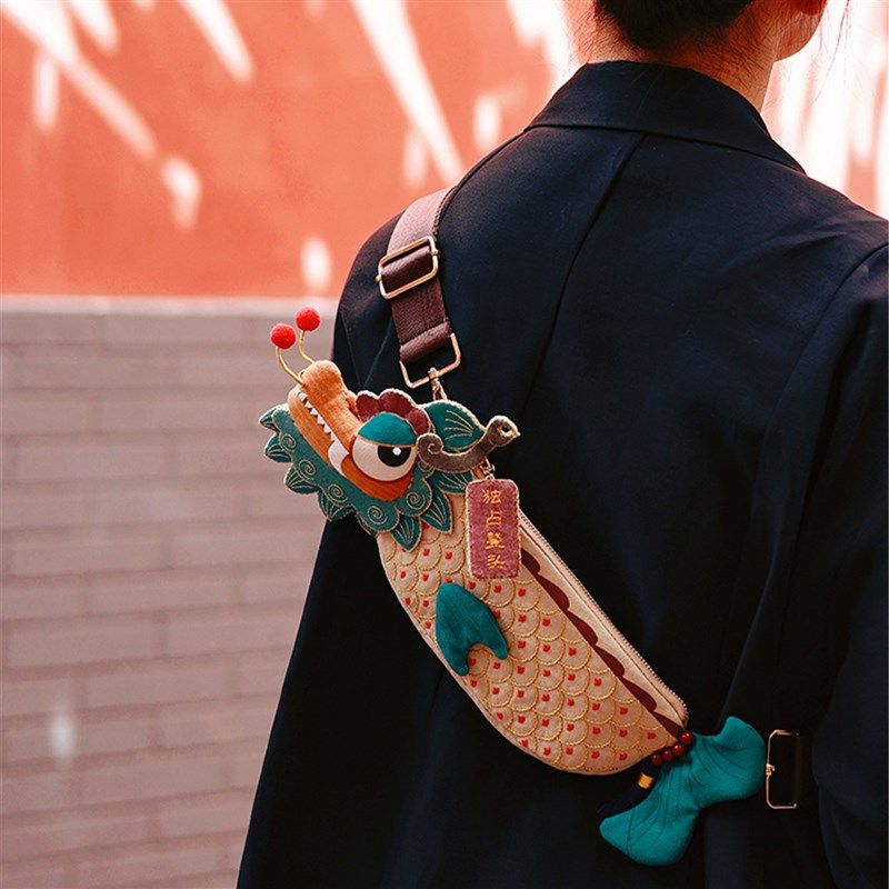 哈尼手工吉利鳌鱼斜挎包手机包国风休闲包diy材料包刺绣文具袋包,居家布艺,缝纫DIY材料套装,淘宝优惠券,粉丝福利购,淘宝优惠卷