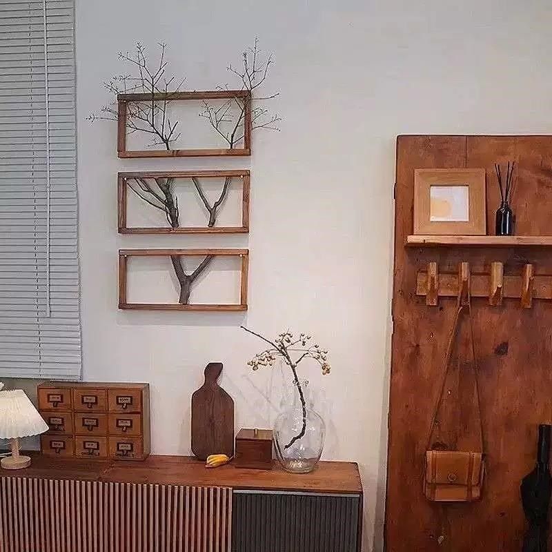 挂画客厅餐厅玄关原木装饰画中古风背景墙名宿侘寂风墙饰高端复古,家居饰品,壁饰,淘宝优惠券,粉丝福利购,淘宝优惠卷