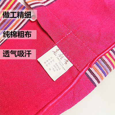 老粗布荞麦皮枕头双人荞麦枕头枕芯荞麦壳方枕一对护颈颈椎枕单人