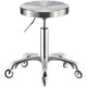 不锈钢美容凳旋转升降凳子理发店专用大工凳美发美甲凳滑轮剪发椅