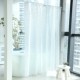 默玛EVA防水加厚防霉卫生间隔断帘淋浴套装 浴室帘白色鹅卵石浴帘