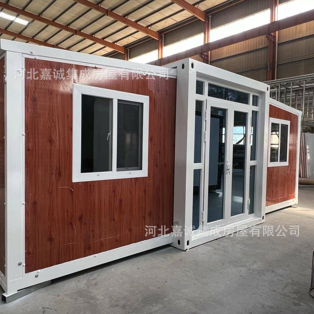 双展翼折叠箱房彩钢房景ZD打包箱区民宿移动活动房双翼拓集装成集