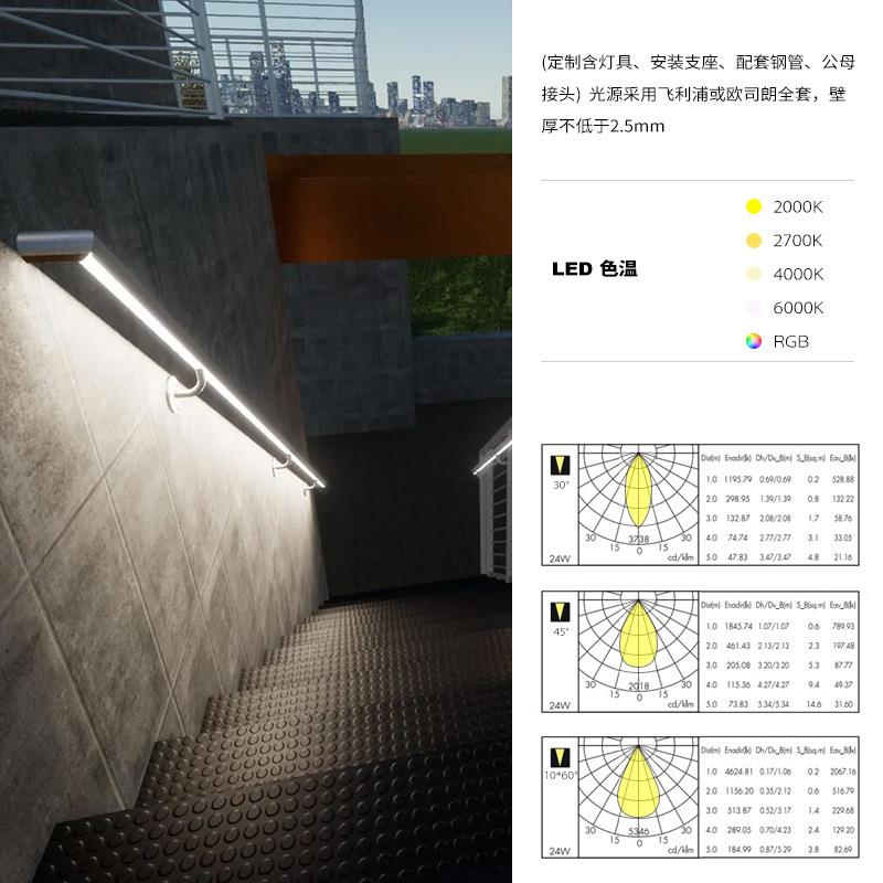 公高路亮化工户外防水led扶手灯立交桥梁程速照明栏杆护GZC-HLD-