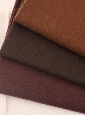 203100支全0羊毛1精纺素色毛NRM呢布料春秋裙裤外套双面呢面料