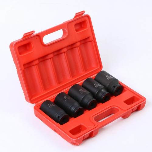 5件套汽修汽工具工定套ZRP制风炮筒铬配钒钢轮胎内六方扳手具