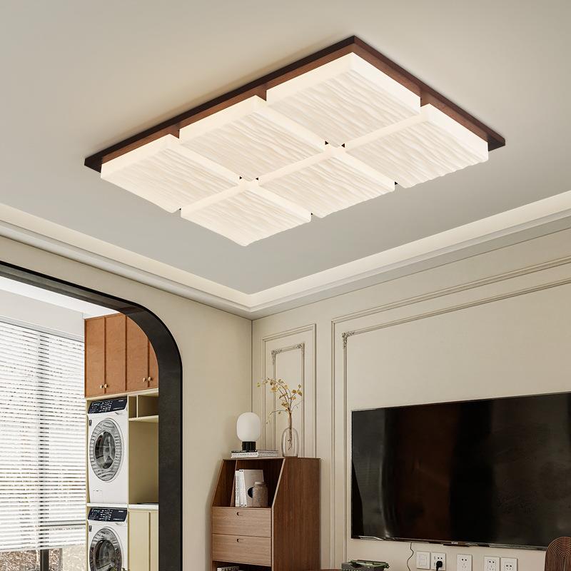 中主古风寂客厅灯吸顶灯日式诧风卧室美式灯复古民宿胡89436桃木