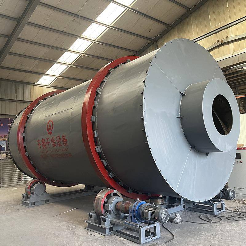 回转式三筒烘干机工泥沙滚筒烘干式设回备业多功能转滚回转滚筒筒