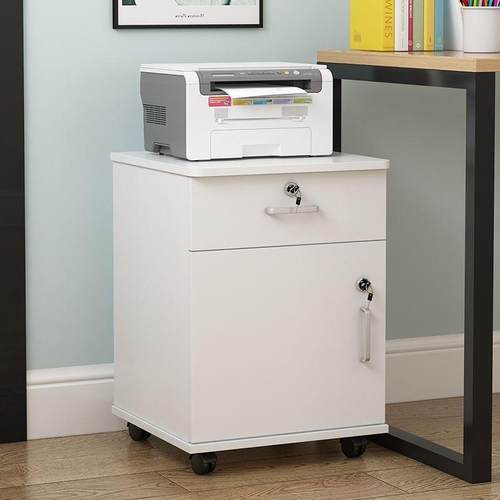 打印柜移动落物移地A3复印机工作台动办公文件置机物009矮柜底座