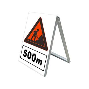 东中援数广印打中心施工警示标志牌664施工指示标识码牌限速标志