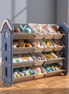 F9658JS6玩架具收纳置落物架儿童分类整理稳固多架层地塑料储物柜