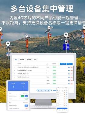 太能森林防630+火语音宣传杆阳防溺声水河道水库工地应喇叭光报警